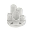 Picture of OSCO MESH WHITE DESK TIDY 5 TUBES